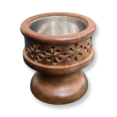 مدخن صغير للسفر خشب