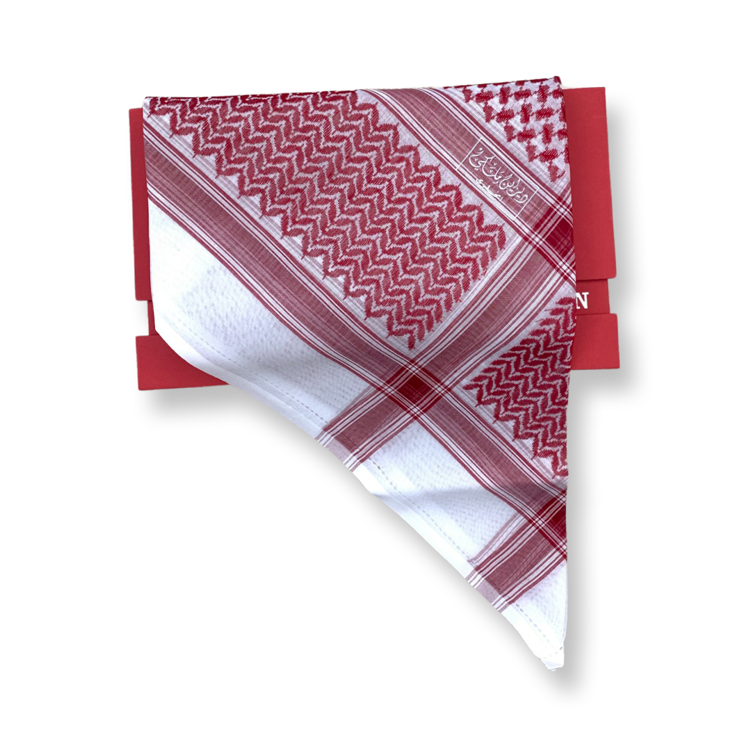 شماغ احمر ديزاين ملكي