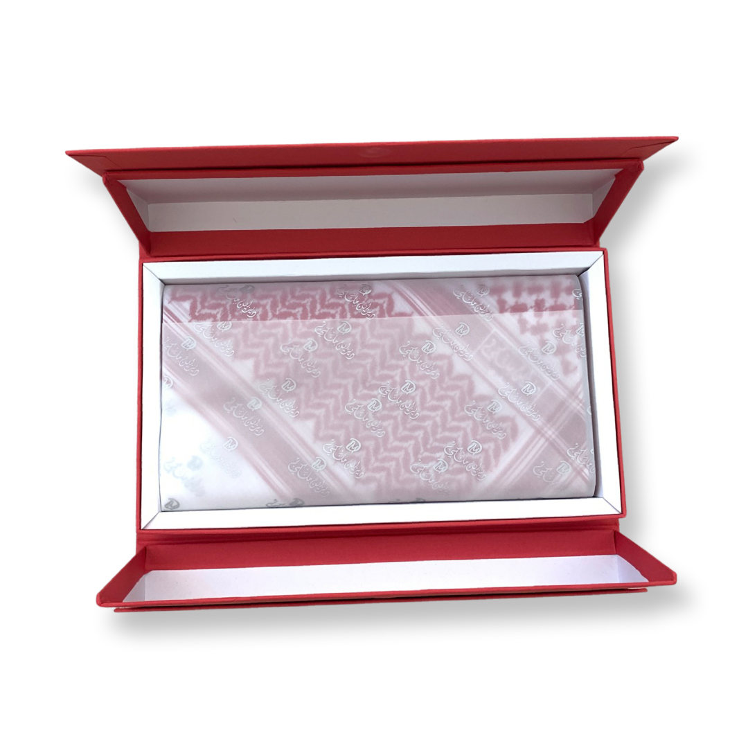 شماغ احمر ديزاين ملكي